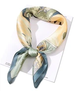 Bufanda de seda estampada para mujer